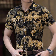 Load image into Gallery viewer, 2020 Men's Hawaiian Shirt Short Sleeve Mens Dress Shirts Slim Fit Camisa Masculina Summer Hawaii Casual Male Flower Print Shirt - UK Fashion Market
