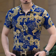 Load image into Gallery viewer, 2020 Men's Hawaiian Shirt Short Sleeve Mens Dress Shirts Slim Fit Camisa Masculina Summer Hawaii Casual Male Flower Print Shirt - UK Fashion Market

