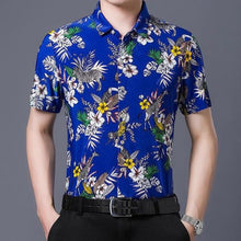Load image into Gallery viewer, 2020 Men's Hawaiian Shirt Short Sleeve Mens Dress Shirts Slim Fit Camisa Masculina Summer Hawaii Casual Male Flower Print Shirt - UK Fashion Market
