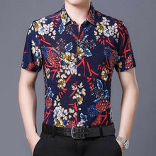 Load image into Gallery viewer, 2020 Men's Hawaiian Shirt Short Sleeve Mens Dress Shirts Slim Fit Camisa Masculina Summer Hawaii Casual Male Flower Print Shirt - UK Fashion Market

