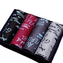 Load image into Gallery viewer, 4PCS/Set High Quality Brand Boxer Mens Underwear U Convex Boxers Shorts Sexy Soft Male Panties Printed Breathable Underpants - UK Fashion Market
