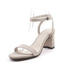 Load image into Gallery viewer, ORATEE Fashion Ankle Strap Women Casual Sandals Open Toe Summer High Heel Shoes Buckle Ladies Office Work Sandalias Shoes - UK Fashion Market
