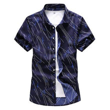 Load image into Gallery viewer, Plus Size M-7XLNew Summer Fashion Men's Shirt Slim Fit Men Short Sleeve Plaid Shirts Mens Clothes Trend Casual Mens Social Shirt - UK Fashion Market
