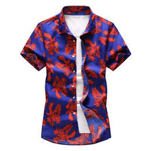 Load image into Gallery viewer, Plus Size M-7XLNew Summer Fashion Men's Shirt Slim Fit Men Short Sleeve Plaid Shirts Mens Clothes Trend Casual Mens Social Shirt - UK Fashion Market
